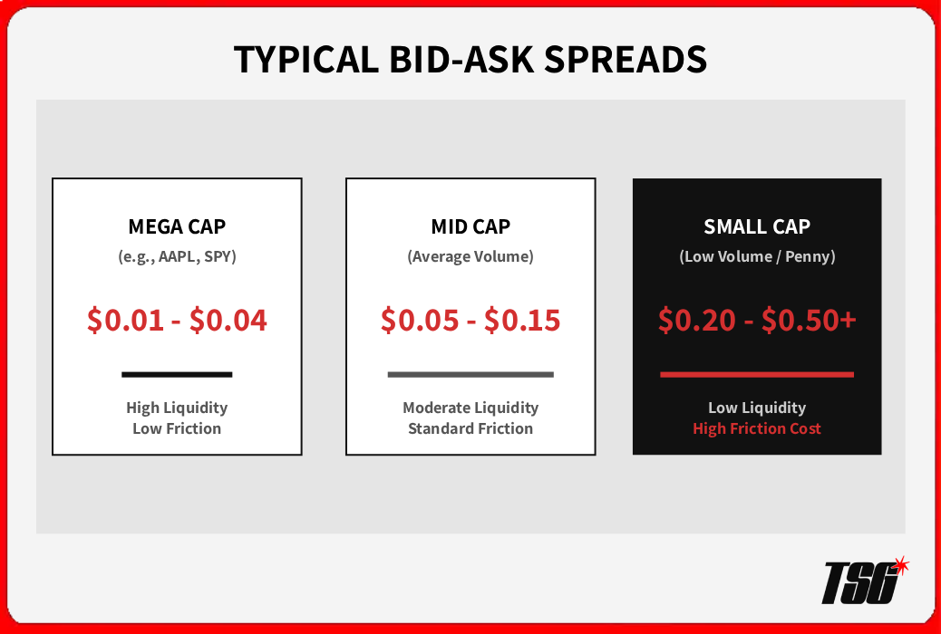 Bid-Ask Spread by Stock Type